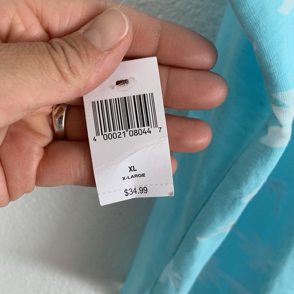 Disney Lilo and Stitch Tank Top, Sleeveless, Blue, Tie in Front. Sz XL Women's - Picture 4 of 7